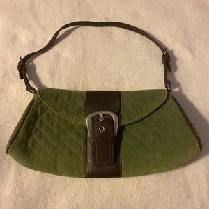 Olive Green Purse with Magnetic Bucke